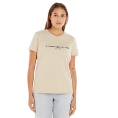 Tommy Hilfiger marškinėliai moterims, rudi цена и информация | Женские футболки | pigu.lt