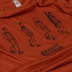 Marškinėliai vyrams Alpinus, oranžiniai kaina ir informacija | Vyriški marškinėliai | pigu.lt