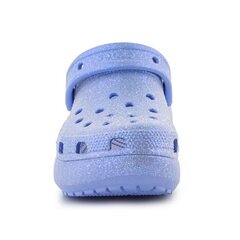 Crocs™ guminės klumpės moterims Classic Platform Glitter Clog W 207241-5Q6, mėlynos kaina ir informacija | Šlepetės moterims | pigu.lt