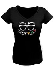 Moteriški marškinėliai su užrašu Lietuva ir akiniais kaina ir informacija | Lietuviška sirgalių atributika | pigu.lt