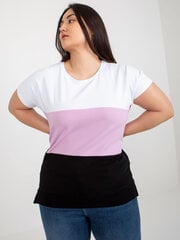 Женская светло-фиолетовая блузка больших размеров цена и информация | Женские футболки | pigu.lt