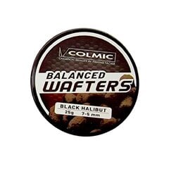 Wafters Colmic WAFTERS: HALIBUT 10X7mm – BLACK 25g цена и информация | Прикормки | pigu.lt