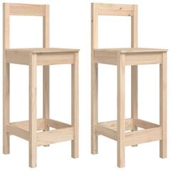 2-ių baro kėdžių komplektas vidaXL, rudos kaina ir informacija | Virtuvės ir valgomojo kėdės | pigu.lt
