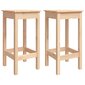 2-ių baro kėdžių komplektas vidaXL, rudos kaina ir informacija | Virtuvės ir valgomojo kėdės | pigu.lt