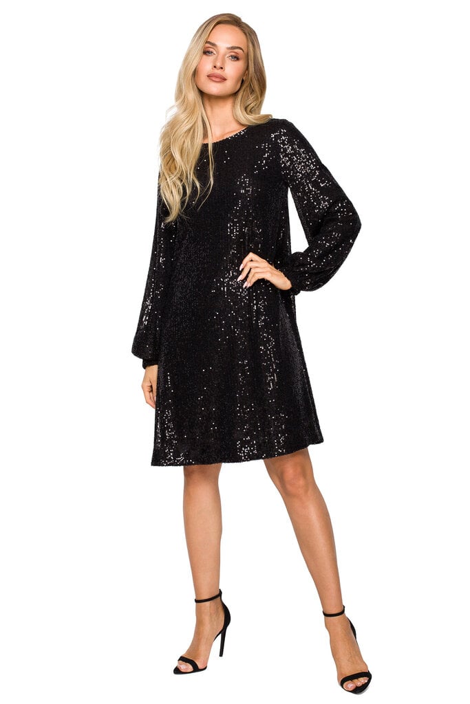 Suknelė moterims M715, juoda цена и информация | Suknelės | pigu.lt