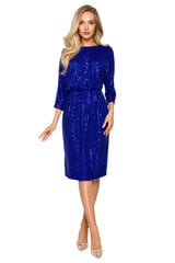 Suknelė moterims M716, mėlyna kaina ir informacija | Suknelės | pigu.lt