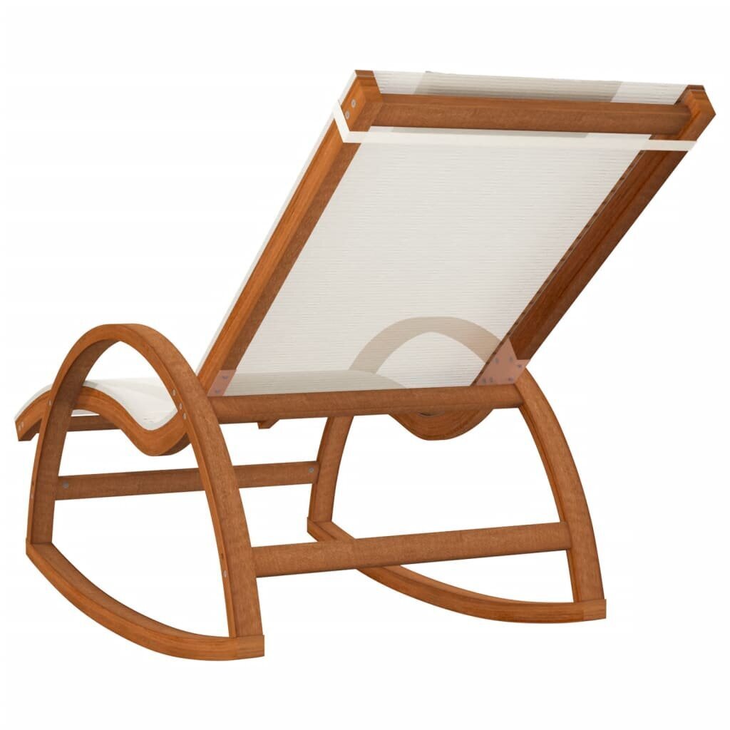 Supama kėdė vidaXL, balta/ruda kaina ir informacija | Gultai | pigu.lt