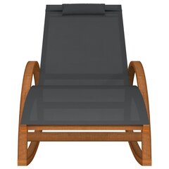 Supama kėdė vidaXL, pilka/ruda цена и информация | Шезлонги | pigu.lt
