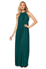 M721 Платье с бретелью через шею - изумрудно-зеленый цена и информация | Платья | pigu.lt