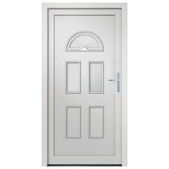 vidaXL Priekinės durys baltos spalvos 88x190cm 3187915 цена и информация | Двери со стеклом LIRA, дуб сицилия, ЭКО шпон | pigu.lt