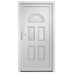 vidaXL Priekinės durys baltos spalvos 88x190cm 3187909 kaina ir informacija | Vidaus durys | pigu.lt