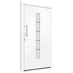 vidaXL Priekinės durys baltos spalvos 110x210cm 3056811 цена и информация | Межкомнатные двери | pigu.lt