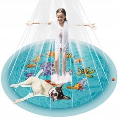 Pripučiamas baseinas vaikams su fontanu Kruzzel, 165 cm, mėlynas kaina ir informacija | Pripučiamos ir paplūdimio prekės | pigu.lt