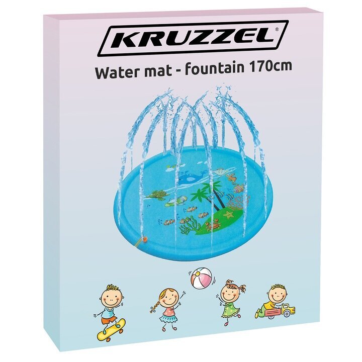 Pripučiamas baseinas vaikams su fontanu Kruzzel, 165 cm, mėlynas kaina ir informacija | Pripučiamos ir paplūdimio prekės | pigu.lt