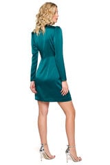 K156 Платье-конверт - зеленый цена и информация | Платья | pigu.lt