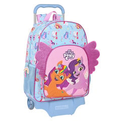 Mokyklinė kuprinė su ratukais Safta My Little Pony Wild & free, mėlyna цена и информация | Школьные рюкзаки, спортивные сумки | pigu.lt