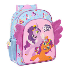 Mokyklinė kuprinė My Little Pony Wild & free, mėlyna/rožinė kaina ir informacija | My Little Pony Prekės mokyklai | pigu.lt
