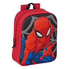 Mokyklinė kuprinė Safta Spiderman 3D, raudona/juoda цена и информация | Школьные рюкзаки, спортивные сумки | pigu.lt