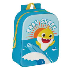 Mokyklinė kuprinė Safta Baby Shark 3D, mėlyna цена и информация | Школьные рюкзаки, спортивные сумки | pigu.lt