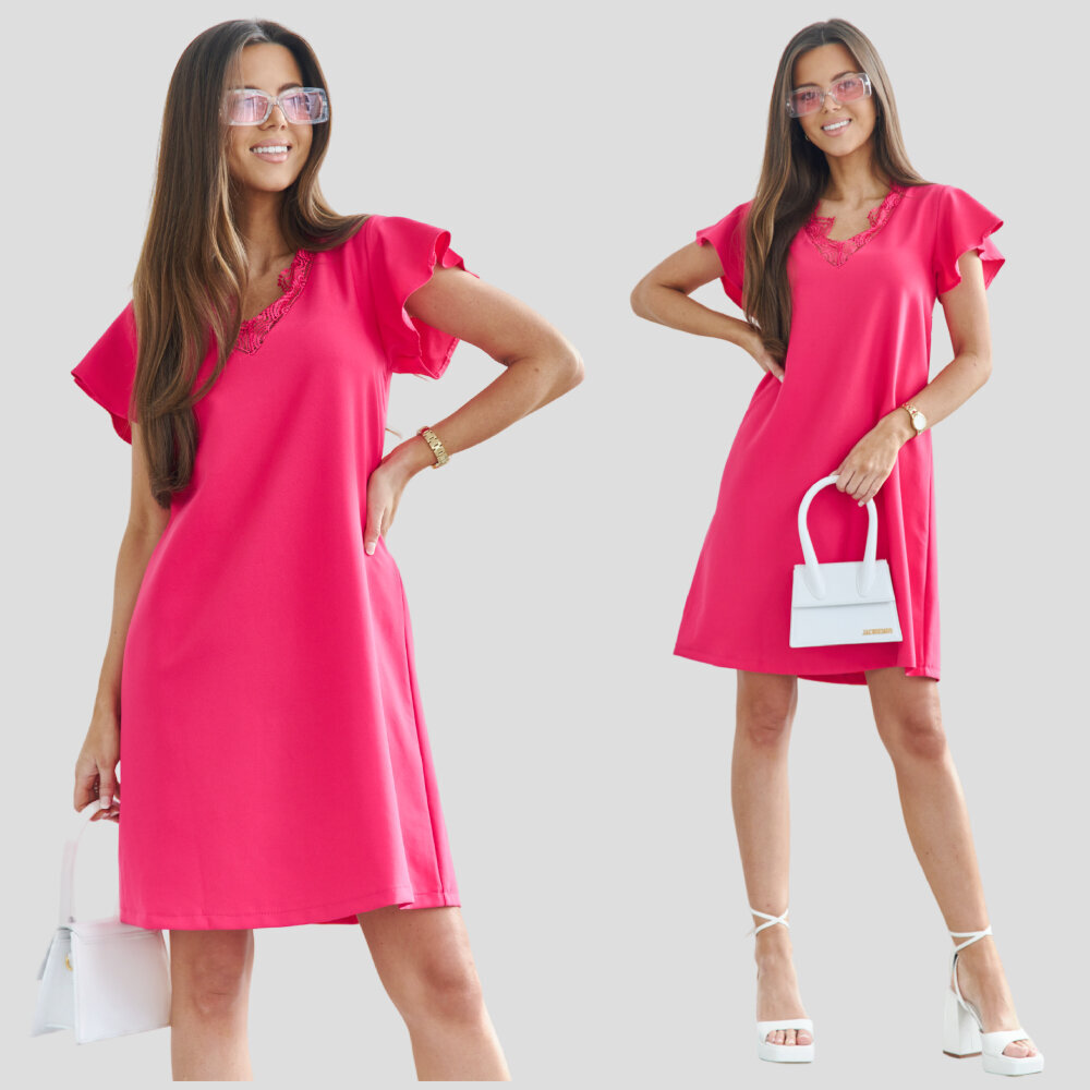 Suknelė moterims Arona, rožinė цена и информация | Suknelės | pigu.lt