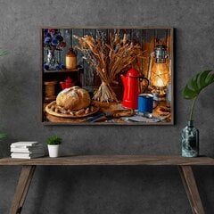 Картина по номерам "Вкусный хлеб" Oh Art! 40x50 см цена и информация | Набор для рисования по номерам —40 x 50  см Холст, акриловые краски, кисти в комплекте (без рамки). | pigu.lt