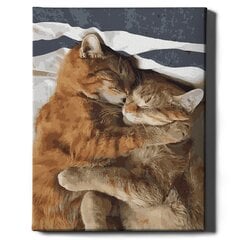 Картина по номерам "Чуткость кошки" Oh Art! 40x50 см цена и информация | Набор для рисования по номерам | pigu.lt