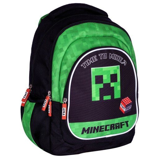 Mokyklinė kuprinė Minecraft Creeper Time To Mine kaina ir informacija | Kuprinės mokyklai, sportiniai maišeliai | pigu.lt