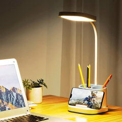 Настольная лампа с органайзером Platinet Led 2400 MАh 5W цена и информация | Настольные светильники | pigu.lt