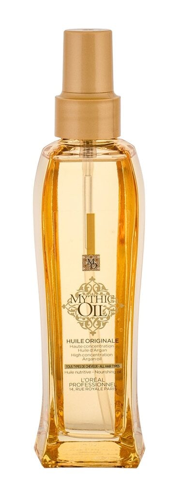 Maitinamasis plaukų aliejus L'Oreal Professionnel Mythic Oil Nourishing Oil 100 ml цена и информация | Priemonės plaukų stiprinimui | pigu.lt