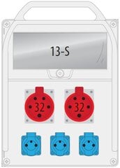 R-BOX 380R 2x32A/5P 3x230V 13S skirstomasis įrenginys - B.18.380-35 kaina ir informacija | Elektros jungikliai, rozetės | pigu.lt