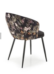 2-ių kėdžių komplektas K506, juodas/spalvotas kaina ir informacija | Virtuvės ir valgomojo kėdės | pigu.lt