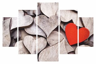 Репродукция из пяти частей Любовь цена и информация | Репродукции, картины | pigu.lt