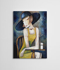 Репродукция Дама со шляпой, 50х70 см цена и информация | Репродукции, картины | pigu.lt