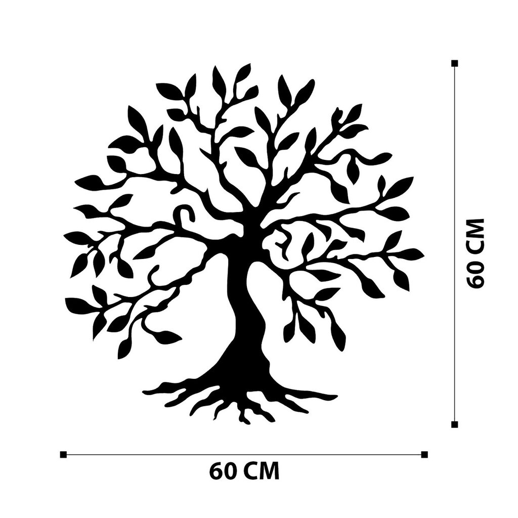 Sienų dekoracija Tree, 1 vnt. цена и информация | Interjero detalės | pigu.lt