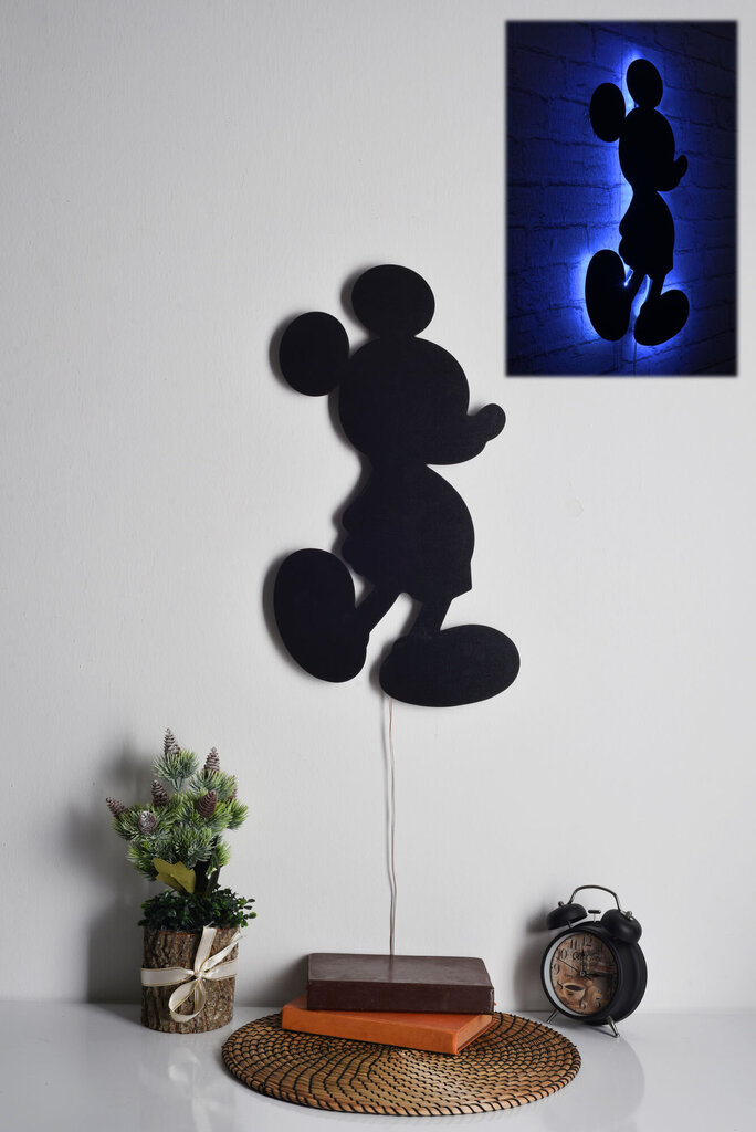 Dekoratyvinis sieninis apšvietimas Mickey Mouse, 1 vnt. цена и информация | Interjero detalės | pigu.lt