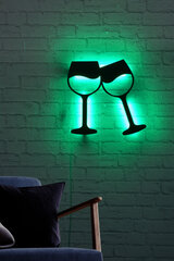 Декоративный настенный светильник Wine Glasses, 1 шт. цена и информация | Детали интерьера | pigu.lt