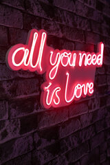 Декоративный настенный светильник All You Need is Love, 1 шт. цена и информация | Детали интерьера | pigu.lt