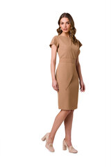 Suknelė moterims S336, smėlio spalvos kaina ir informacija | Suknelės | pigu.lt