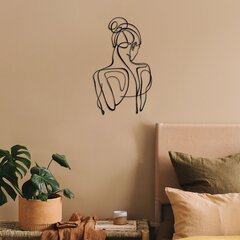 Sienų dekoracija Woman Silhouette, 1 vnt kaina ir informacija | Interjero detalės | pigu.lt