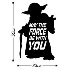 Sienų dekoracija May The Force Be With You, 1 vnt kaina ir informacija | Interjero detalės | pigu.lt