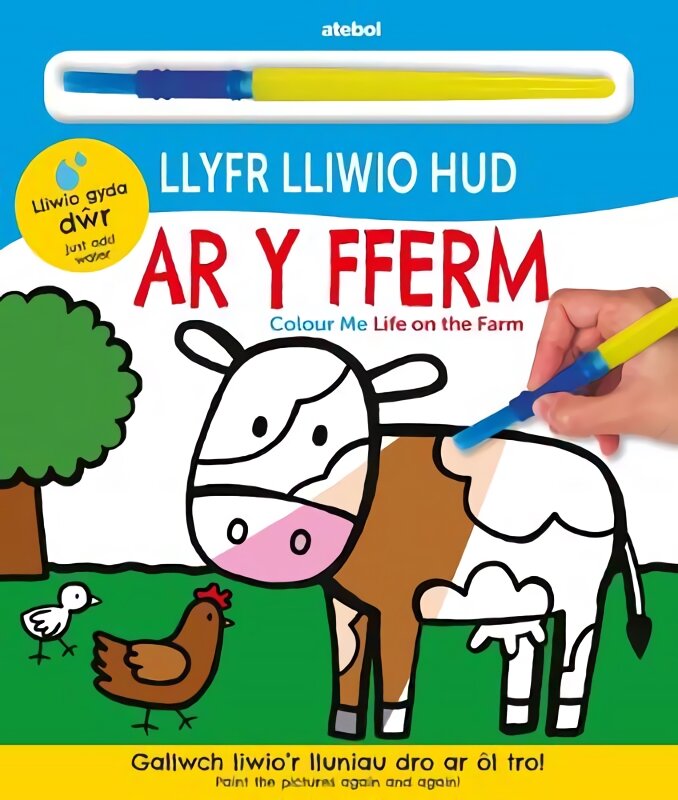 Llyfr Lliwio Hud - Ar y Fferm / Colour Me - Life on the Farm Bilingual edition kaina ir informacija | Knygos paaugliams ir jaunimui | pigu.lt