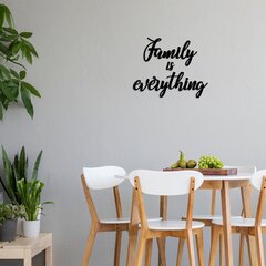 Sienų dekoracija Family Is Everything, 1 vnt kaina ir informacija | Interjero detalės | pigu.lt