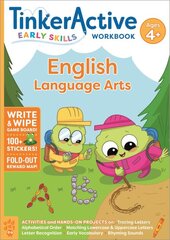 TinkerActive Early Skills English Language Arts Workbook Ages 4plus kaina ir informacija | Knygos mažiesiems | pigu.lt