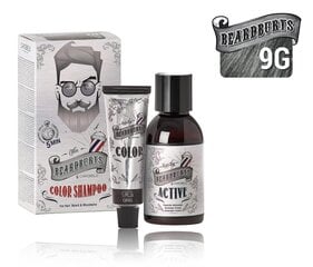 BEARDBURYS Окрашивающий шампунь для волос, бороды и усов, 9G Серый цена и информация | Краска для волос | pigu.lt