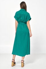 Зеленое платье миди из вискозы - S221 цена и информация | Платья | pigu.lt