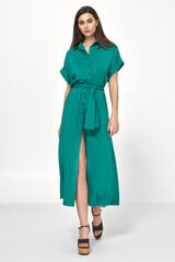 Зеленое платье миди из вискозы - S221 цена и информация | Платья | pigu.lt