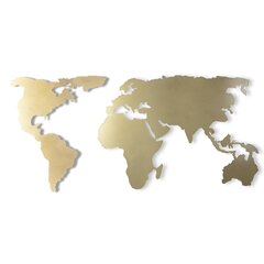 Sienų dekoracija World Map, 1 vnt kaina ir informacija | Interjero detalės | pigu.lt