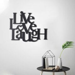 Sienų dekoracija Live Love Laugh, 1 vnt. kaina ir informacija | Interjero detalės | pigu.lt