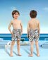 Plaukimo šortai berniukams Kouric, juodi/balti kaina ir informacija | Maudymosi šortai berniukams | pigu.lt
