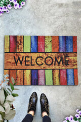 Дверной коврик Color Welcome, 40x60 см цена и информация | Придверные коврики | pigu.lt
